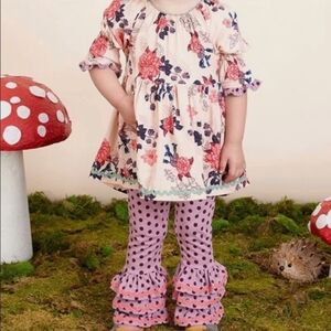 Matilda Jane Size 4 Floral Great Delight Tunic Top, Once Upon A Time Collection.